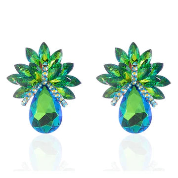Pineapple stone earrings